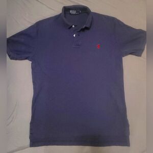 Polo by Ralph Lauren Men's Custom Fit Pony Logo Shirt in Newport Navt sz. small